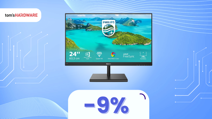 Immagine di Monitor PHILIPS 245E1S da 24" perfetto per il tuo setup da lavoro: risparmia il 9% su Amazon!