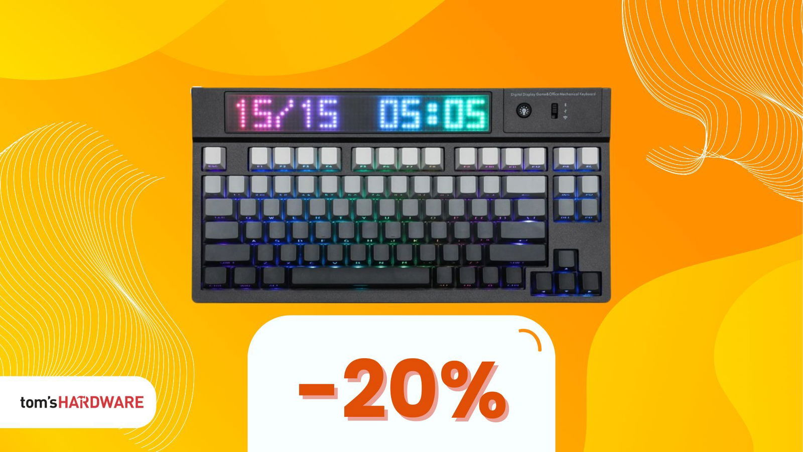 Immagine di Bellezza, funzionalità e il 20% di sconto. Questa tastiera è amore puro