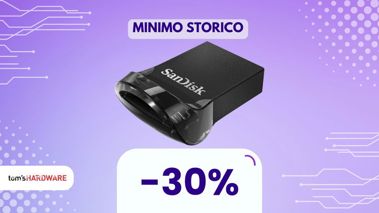 Immagine di Non crederai quanto è piccola! Chiavetta USB SanDisk ora al 30% in meno