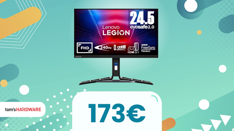 Immagine di Questo monitor gaming Lenovo, perfetto per gli eSports, CROLLA a SOLI 173€! IMPERDIBILE!