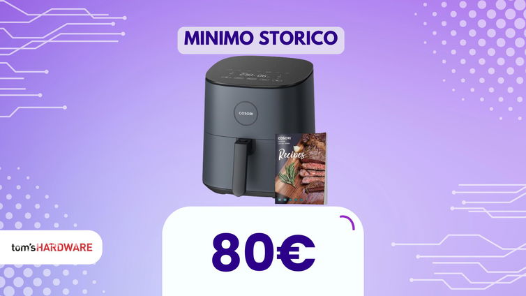 Immagine di La friggitrice ad aria compatta che cucina per tanti, oggi a meno di 80€