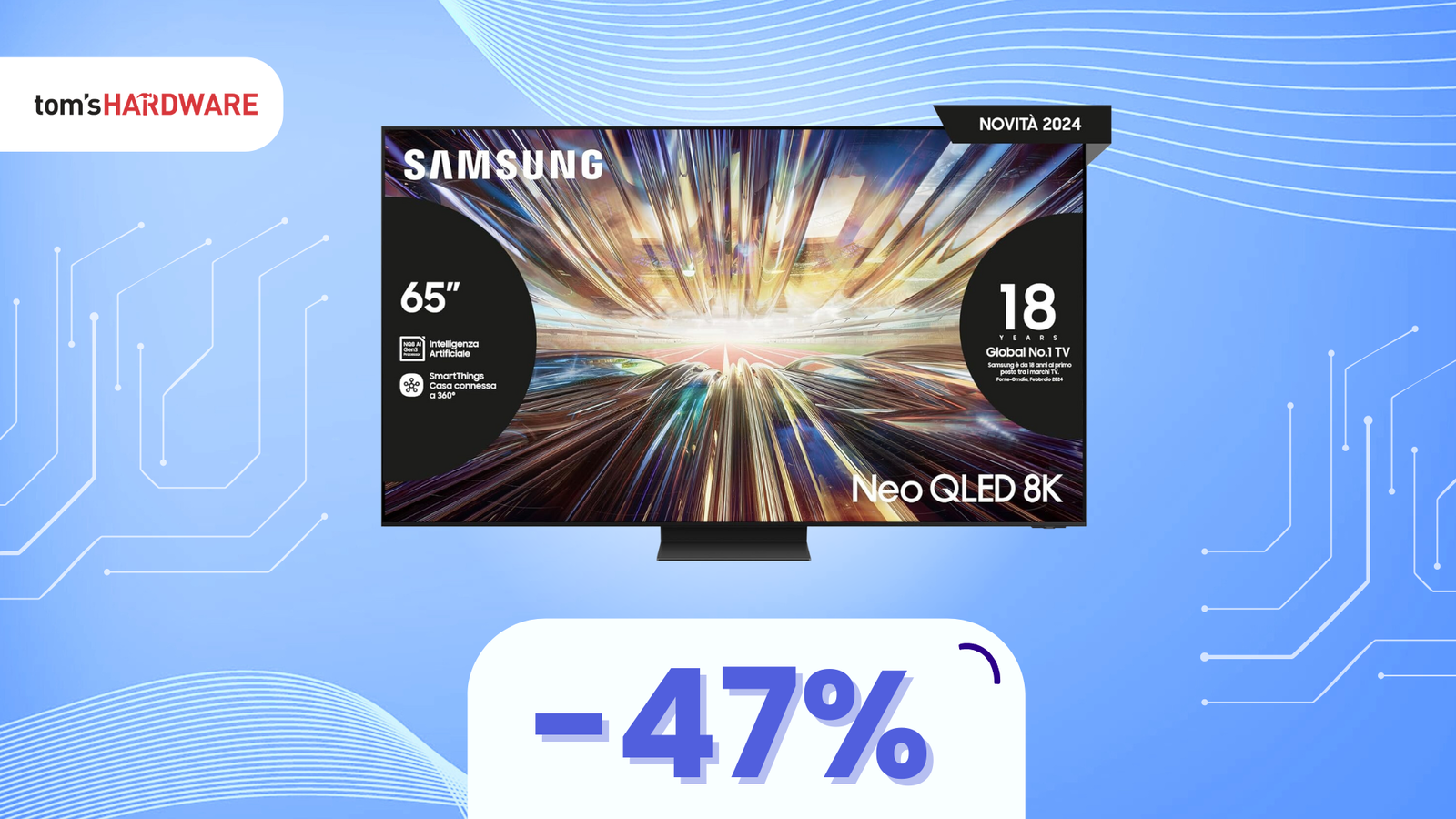 Immagine di Samsung TV Neo QLED 8K da 65" a META' PREZZO! (-47%)