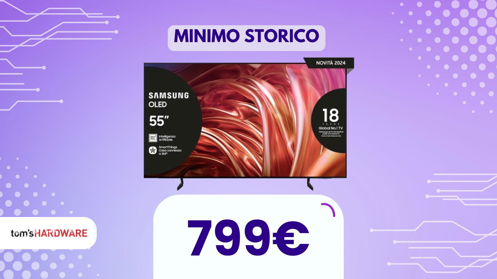 Immagine di La TV OLED Samsung a 799€! Un'offerta che parla da sé