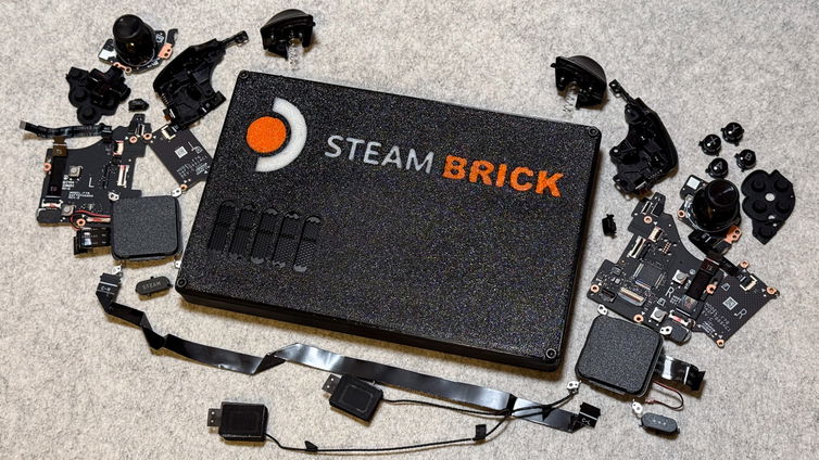 Immagine di Nasce Steam Brick, la Steam Deck minimalista con solo un pulsante