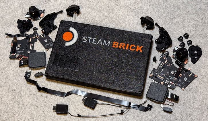 Immagine di Nasce Steam Brick, la Steam Deck minimalista con solo un pulsante