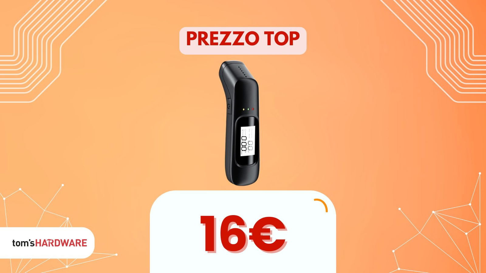 Immagine di Basta poco per verificare se puoi guidare. Spendendo 16€, con questo etilometro vai sicuro