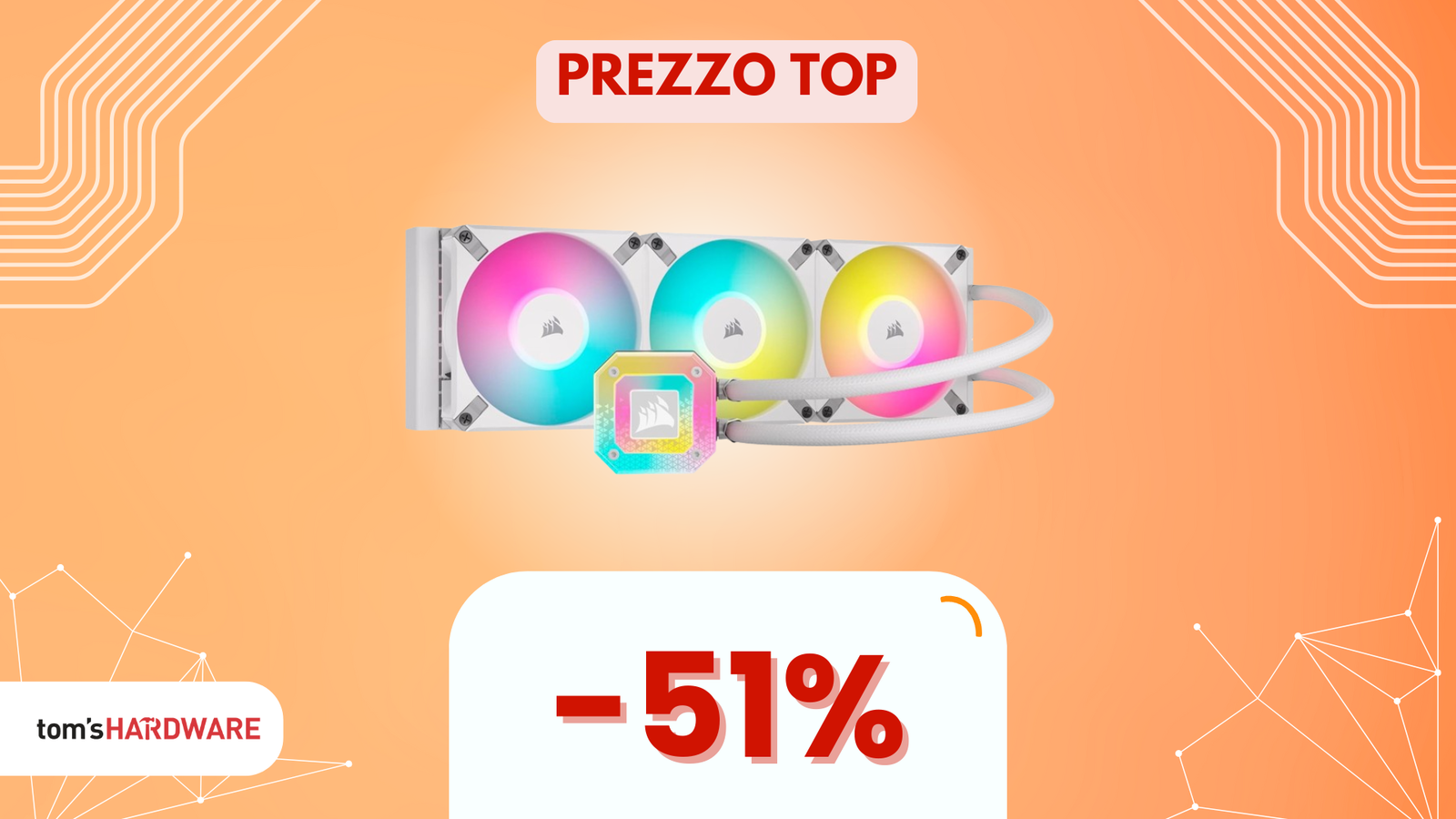 SCONTO SHOCK del 51% su questo performante dissipatore AIO Corsair! IMPERDIBILE!