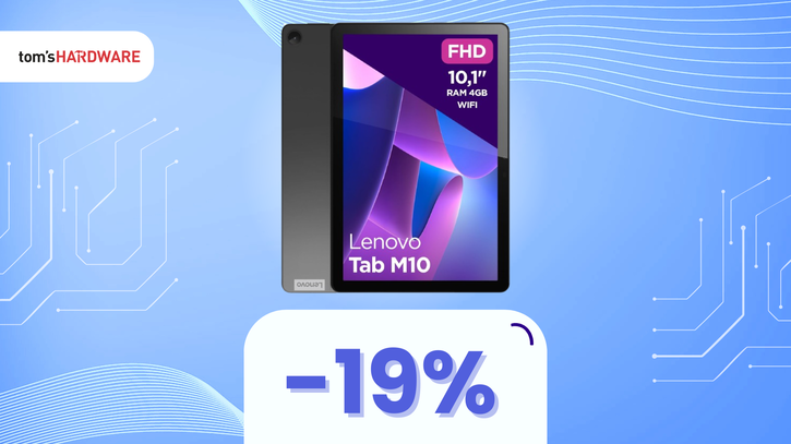 Immagine di Lenovo Tab M10, il tablet perfetto per la famiglia, oggi a un SUPER PREZZO! -19%