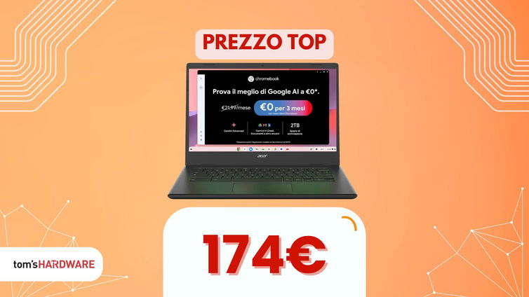 Immagine di Prestazioni basse, d'accordo, ma un Chromebook a 174€ è qualcosa di nuovo