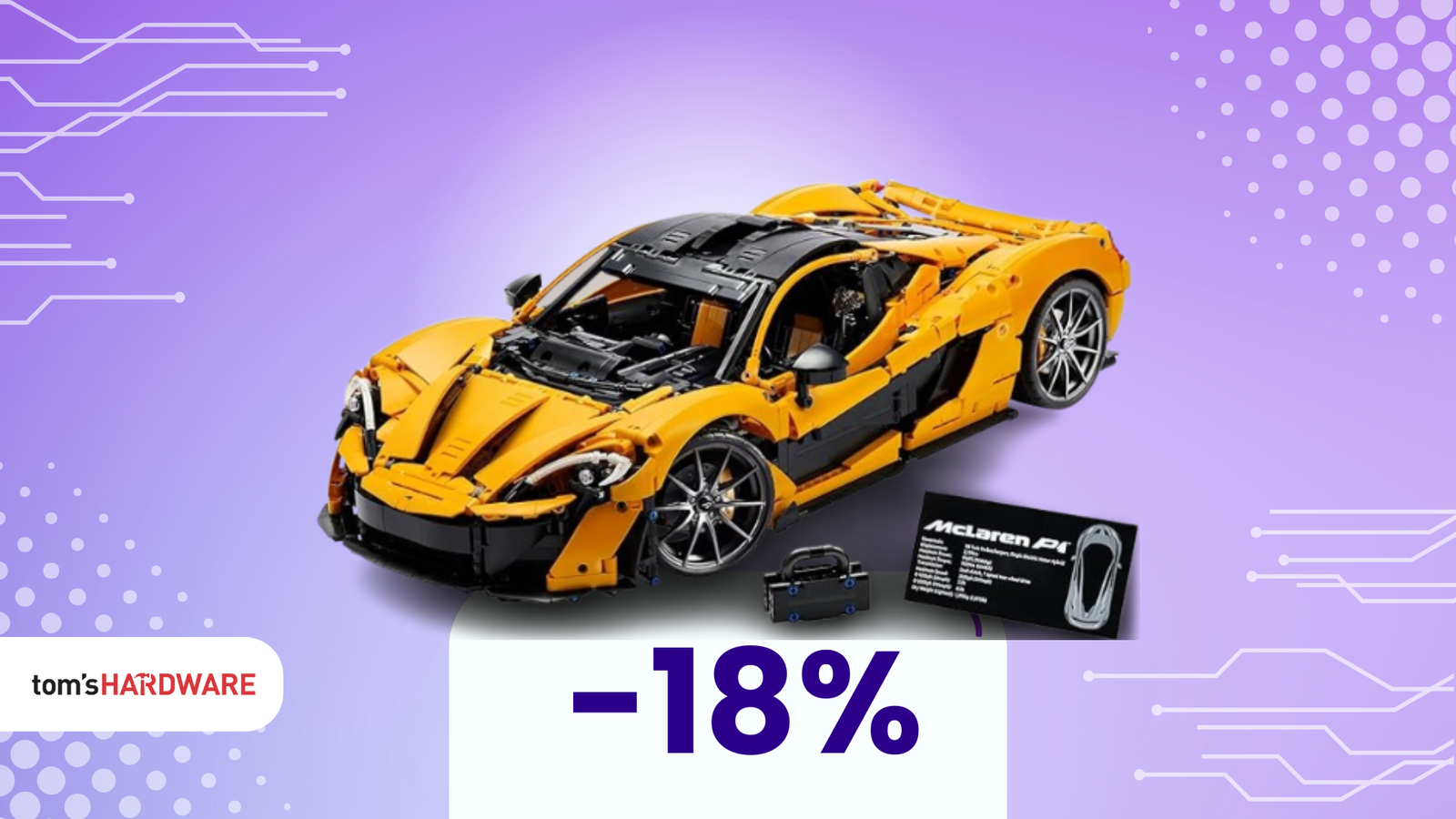 Immagine di McLaren P1 LEGO a 368€: l'iconica supercar in mattoncini!