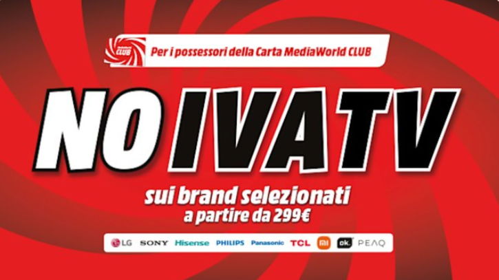 Immagine di No IVA, solo affari: le super offerte TV di Mediaworld!