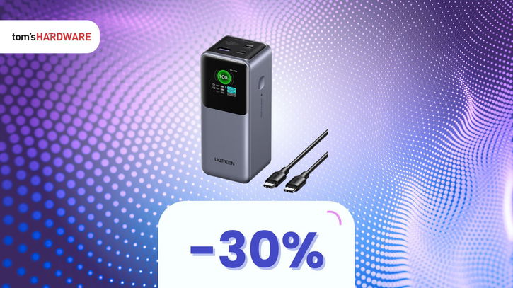 Immagine di Con questo coupon, il prezzo su questa powerbank da 130W scende subito