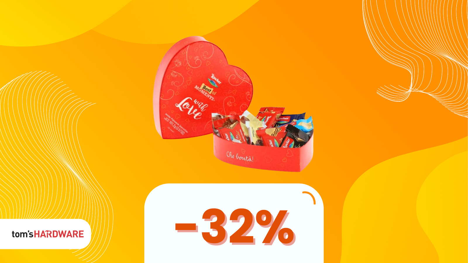 Immagine di San Valentino si fa irresistibile con la confezione speciale e scontata di Loacker