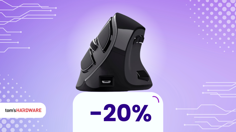 Immagine di Comodità a lungo temine con questo mouse verticale ergonomico a 44€!