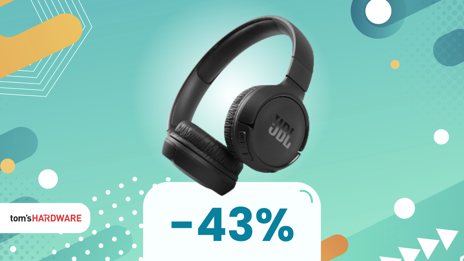 Immagine di Pieghevoli, comode e leggere: cuffie JBL Tune a soli 29€!