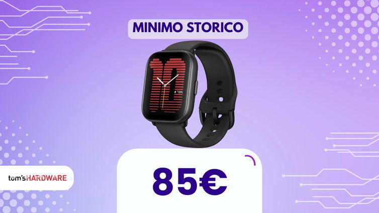 Immagine di 85€ per questo smartwatch Amazfit. Il prezzo più basso di sempre