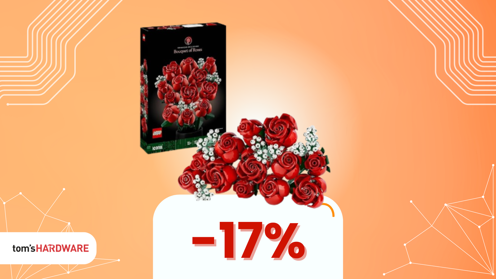 Immagine di Il regalo perfetto per San Valentino? Il bouquet di rose LEGO!