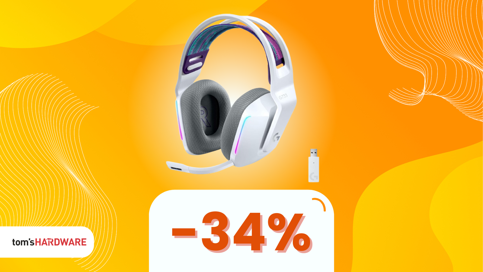 Immagine di Le Logitech G733 Lightspeed sono le cuffie gaming wireless che stavi aspettando: approfitta di questo SUPER SCONTO!