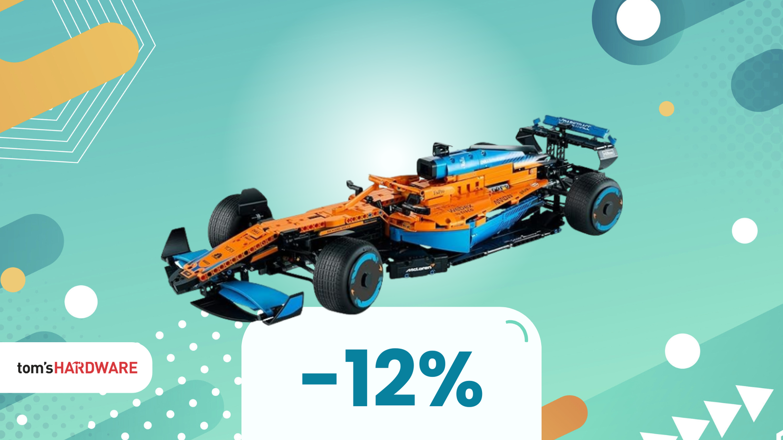 Immagine di Monoposto McLaren F1 LEGO a soli 175€: tutti in pista!