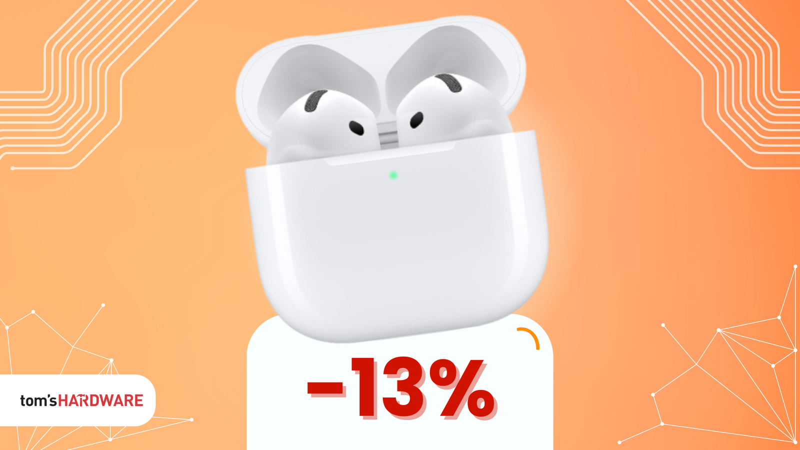 Immagine di Vendutissimi su Amazon: AirPods 4 a soli 129€!