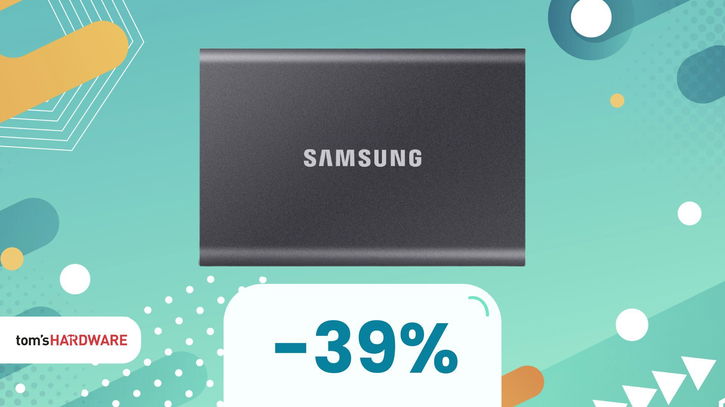 Immagine di Non solo velocità: il Samsung SSD portatile che resiste quasi a tutto, in offerta a -39%