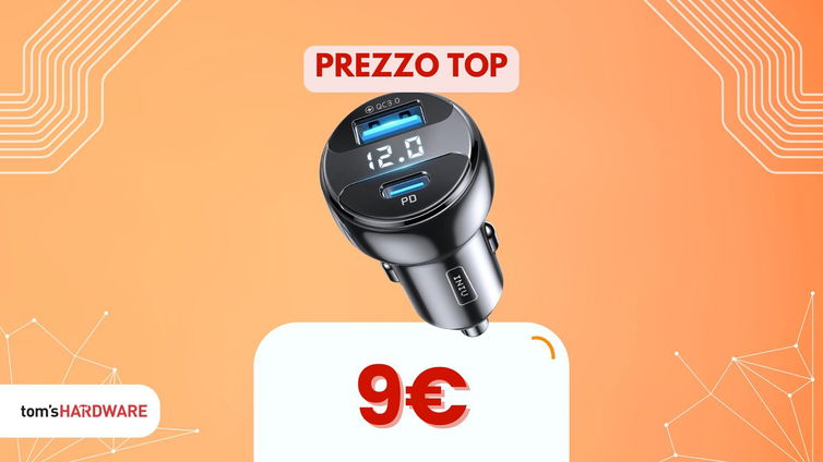 Immagine di Carica veloce in auto con 66W: il caricatore che ti fa risparmiare. Solo 9€ oggi!