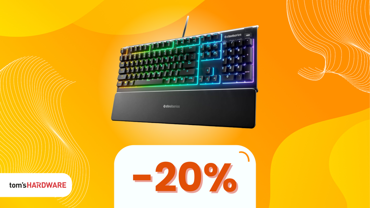 Immagine di SteelSeries Apex 3, la tastiera resistente all'acqua che ogni gamer dovrebbe avere, oggi IN SCONTO! -20%