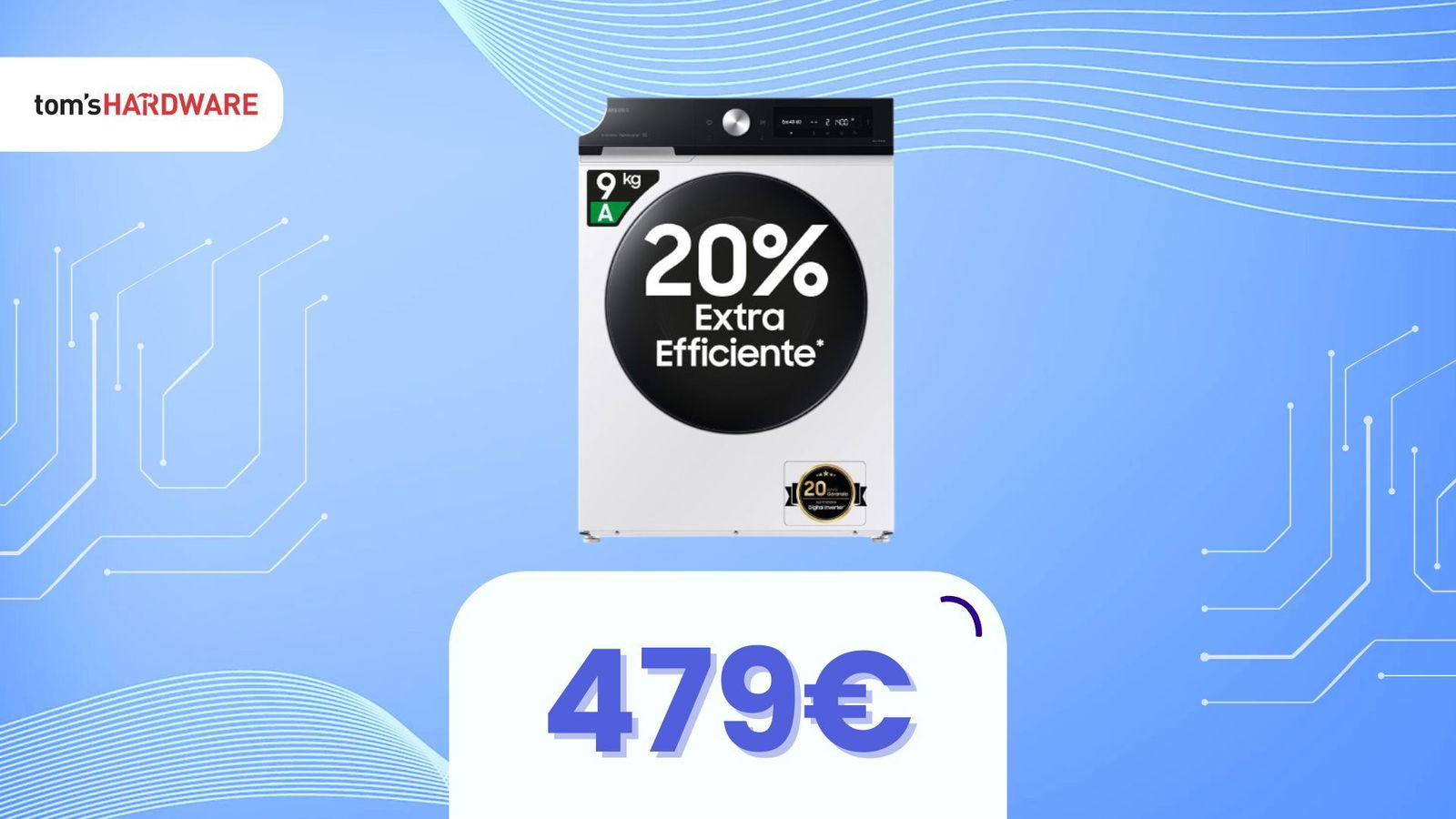 Immagine di La super offerta Mediaworld? Con la carta CLUB, questa lavatrice Samsung è quella giusta