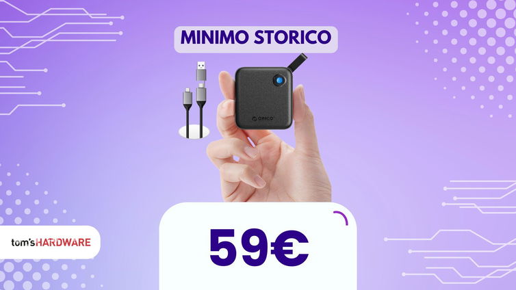 Immagine di Costa di solito 100€, ma oggi meno di 60€: SSD portatile e sicuro