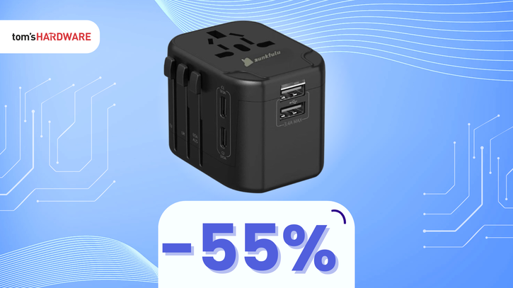 Immagine di Viaggia senza pensieri con questo adattatore universale, oggi in SUPER SCONTO! - 55%