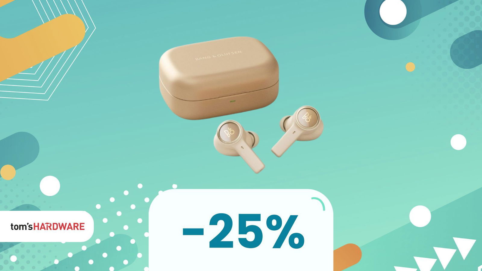 Immagine di Il 25% che abbassa il prezzo di 100€ sugli auricolari Bang & Olufsen