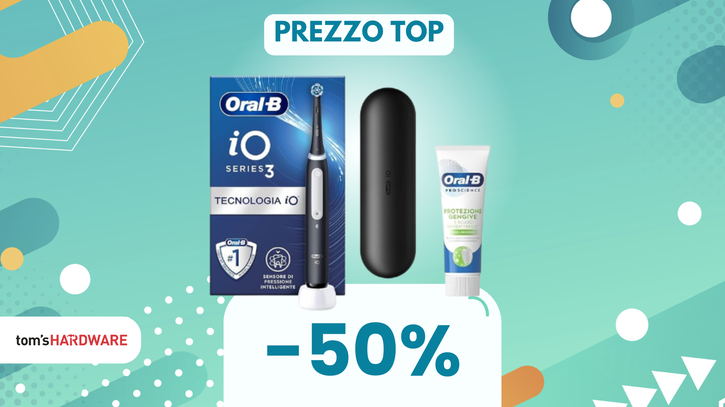 Immagine di Spazzolino elettrico Oral-B a soli 60€: oggi è a METÀ PREZZO!