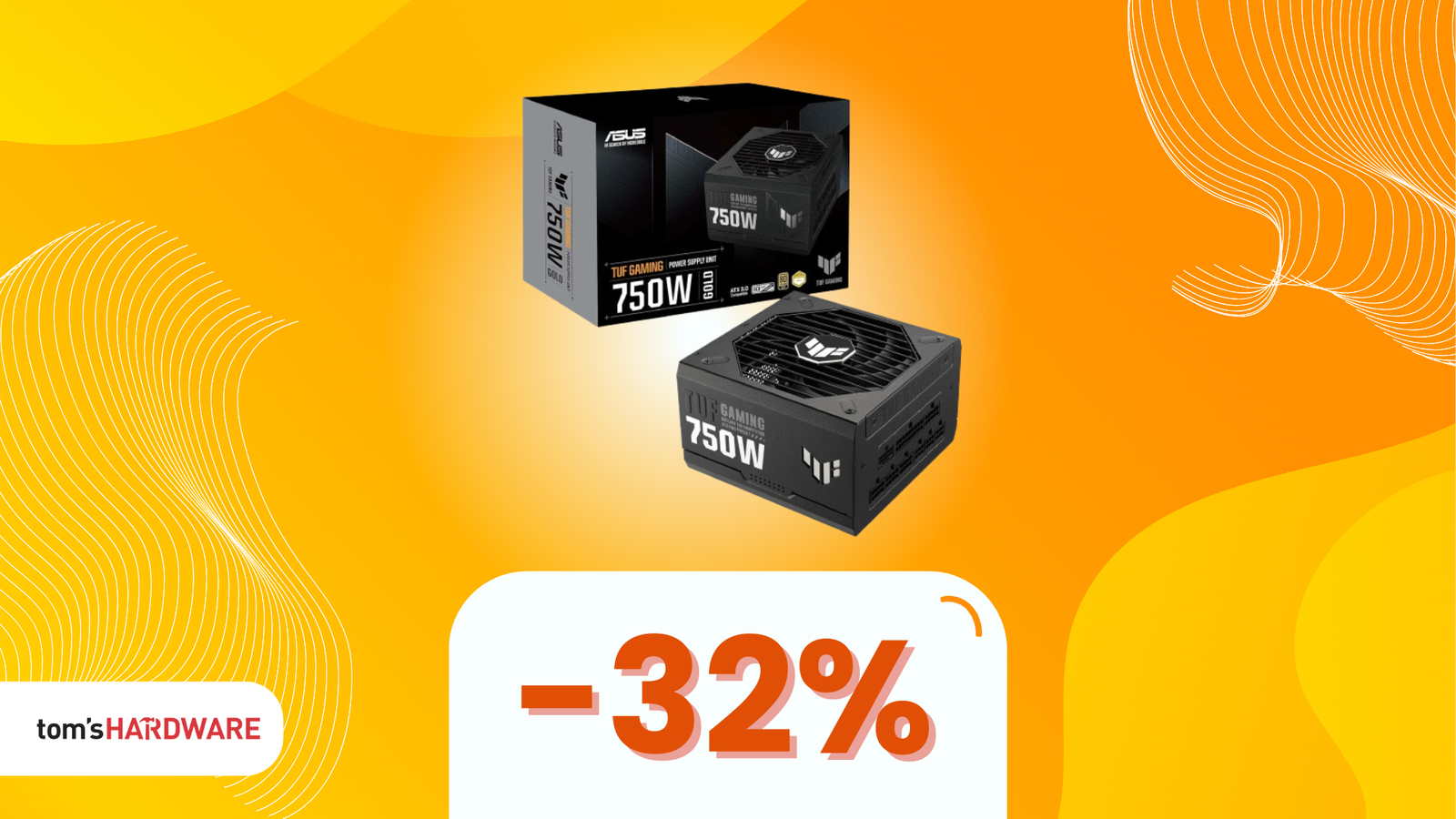 ASUS TUF Gaming 750W, l'alimentatore ideale per i gamer esigenti, oggi iin SUPER SCONTO! - 32%