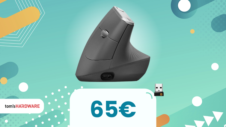 Immagine di Mouse verticale Logitech a 65€: meno stress e dolori al polso!