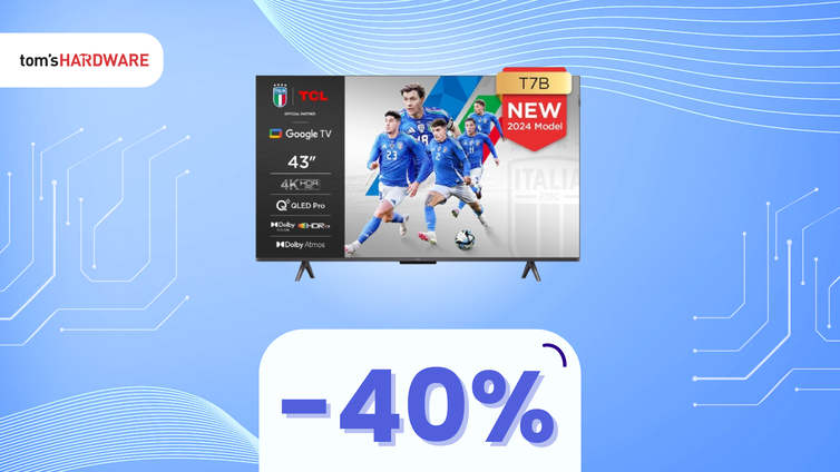 Immagine di TCL 43T7B in SUPER OFFERTA: la tua nuova smart TV 4K a MENO DI 300€! - 48%