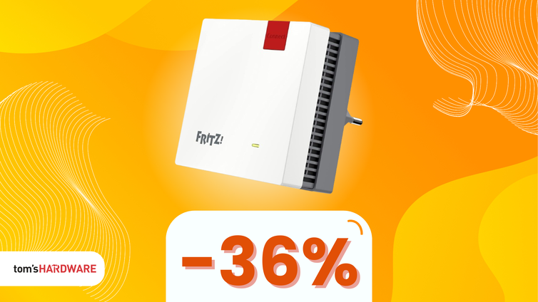 Immagine di Non perdere l'AVM FRITZ!Repeater 1200 AX in SCONTO: Wi-Fi potente e stabile per la tua casa! -36%