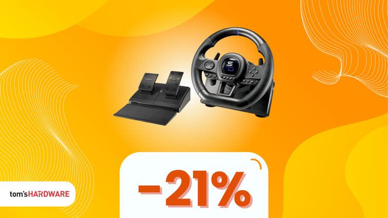 Immagine di Giocare ai titoli di corsa non sarà più lo stesso con questo volante, oggi IN SCONTO! - 20%