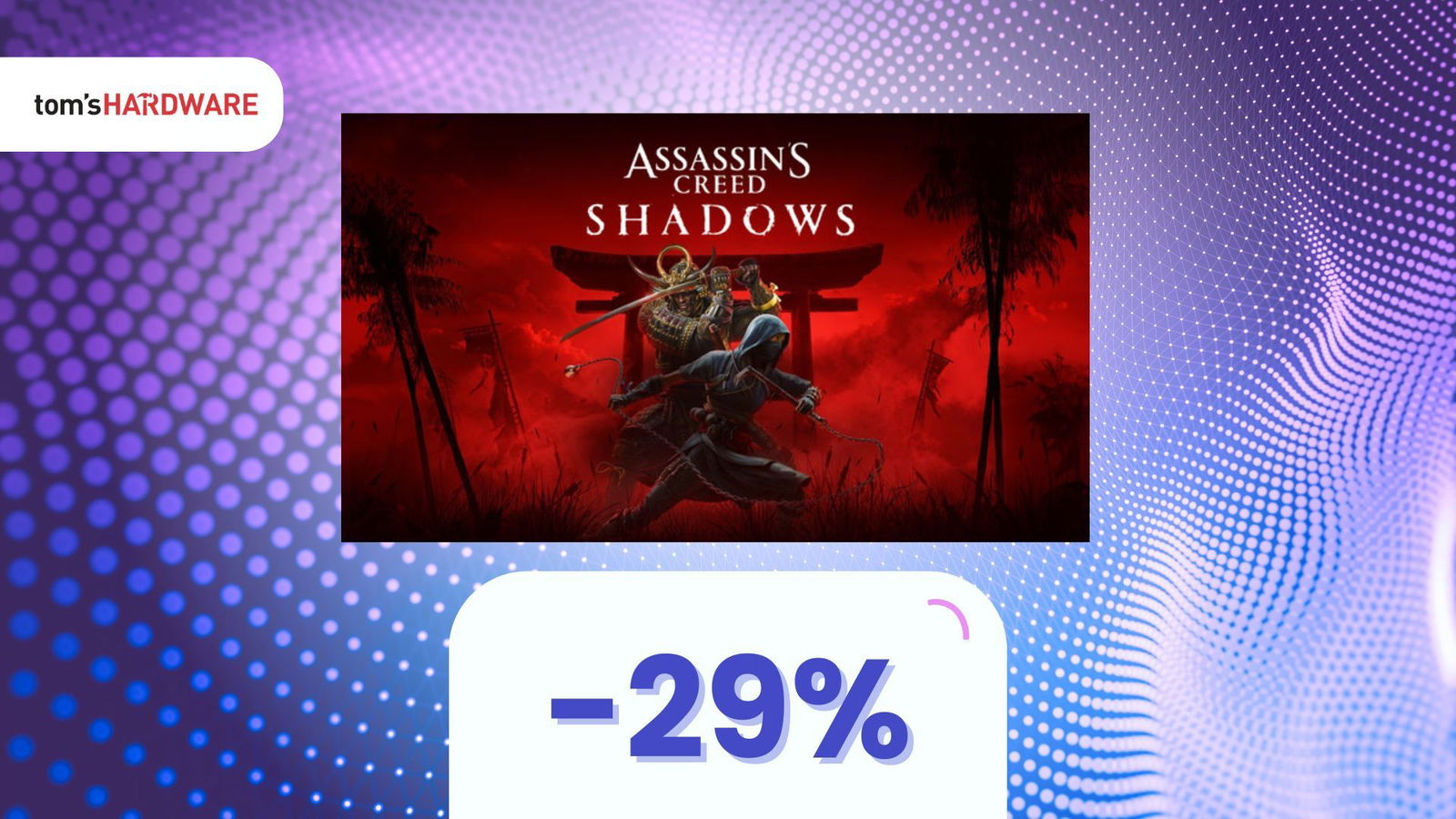 Immagine di Manca un mese ad Assassin’s Creed Shadows: sconto del 29% sul preordine