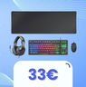 Ti piacciono i bundle? Con 34€ porti a casa tastiera, mouse, cuffie e tappetino