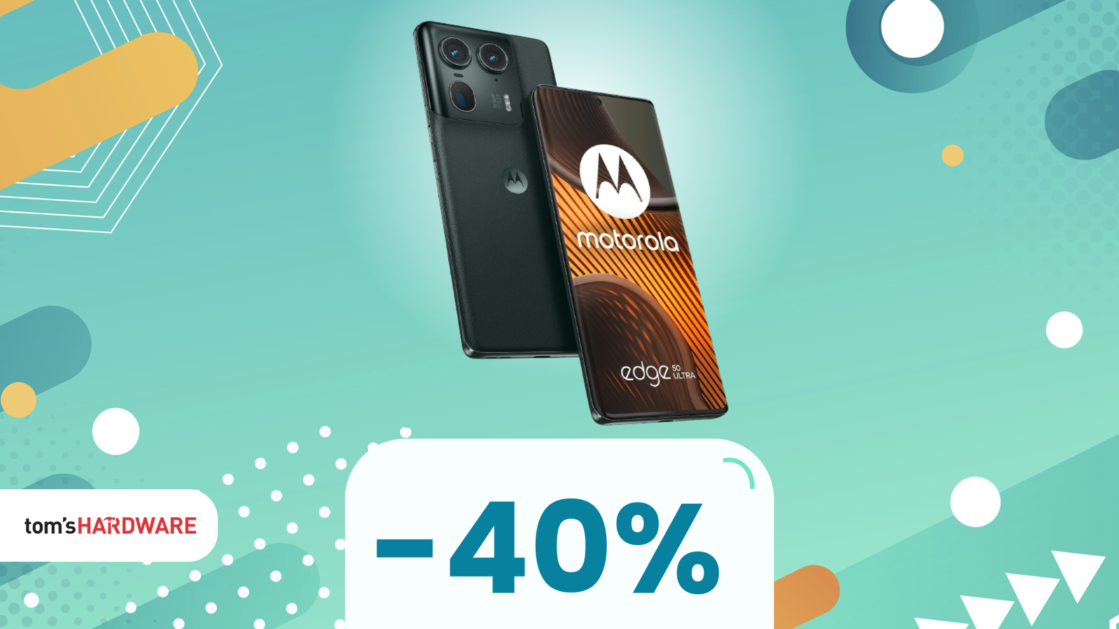 Immagine di SCONTO del 40% su Motorola Moto Edge 50 Ultra: potenza e stile sempre a portata di mano!