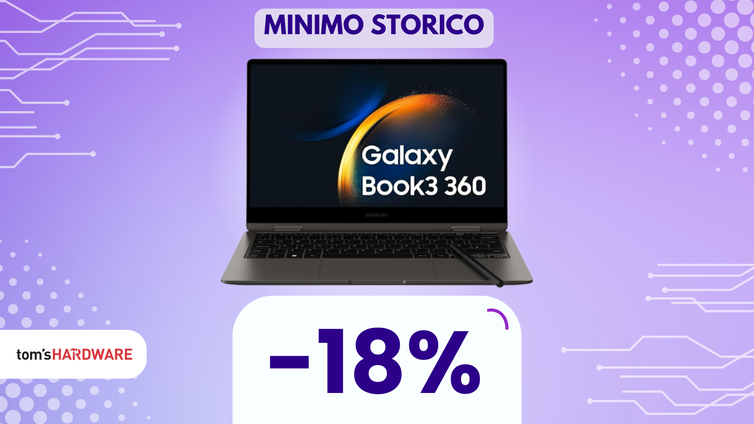 Immagine di Samsung Galaxy Book3 360, il convertibile che hai sempre desiderato, oggi al MINIMO STORICO!