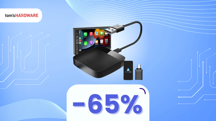 Immagine di Guida smart con questo adattatore wireless Android Auto, oggi con DOPPIO SCONTO! -65%