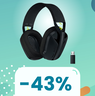 Queste cuffie Logitech ultraleggere e ultracomode sono oggi in SUPER SCONTO! -43%