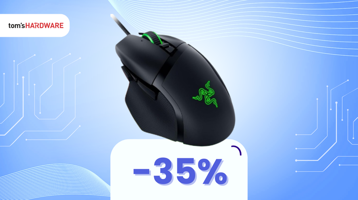 Immagine di Luci LED e design ergonomico per questo mouse Razer a 55€!