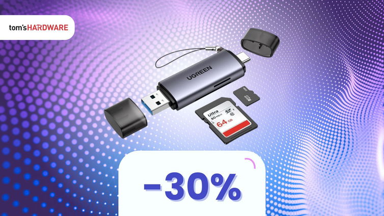 Immagine di Hai una memoria SD con file da recuperare? Scopri l'adattatore per collegarla, a super sconto