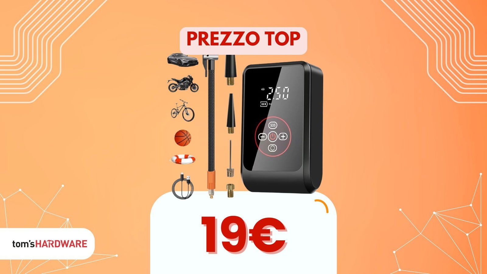 Immagine di Ne abbiamo visti di compressori d’aria low-cost, ma questo mai sotto i 20€