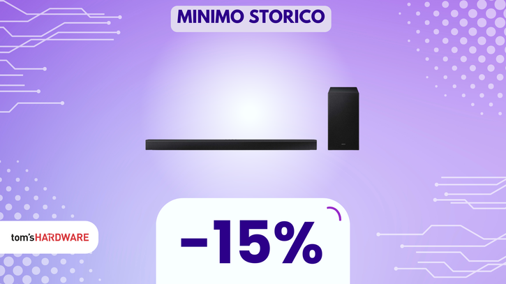 Immagine di Audio cinematografico nel tuo salotto con questa soundbar Samsung, oggi al MINIMO STORICO!