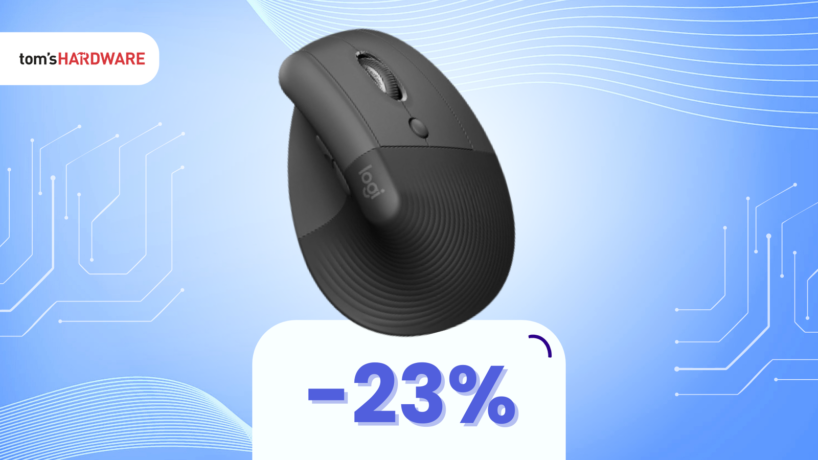 Immagine di Mouse verticale Logitech Lift a soli 63€: lavoro senza dolore e fatica!