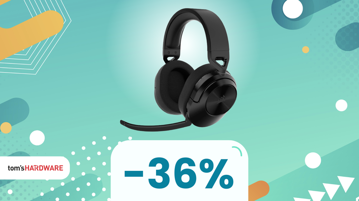 Immagine di SCONTO del 36% sulle Corsair HS55 Wireless Core: audio cristallino e libertà senza fili!