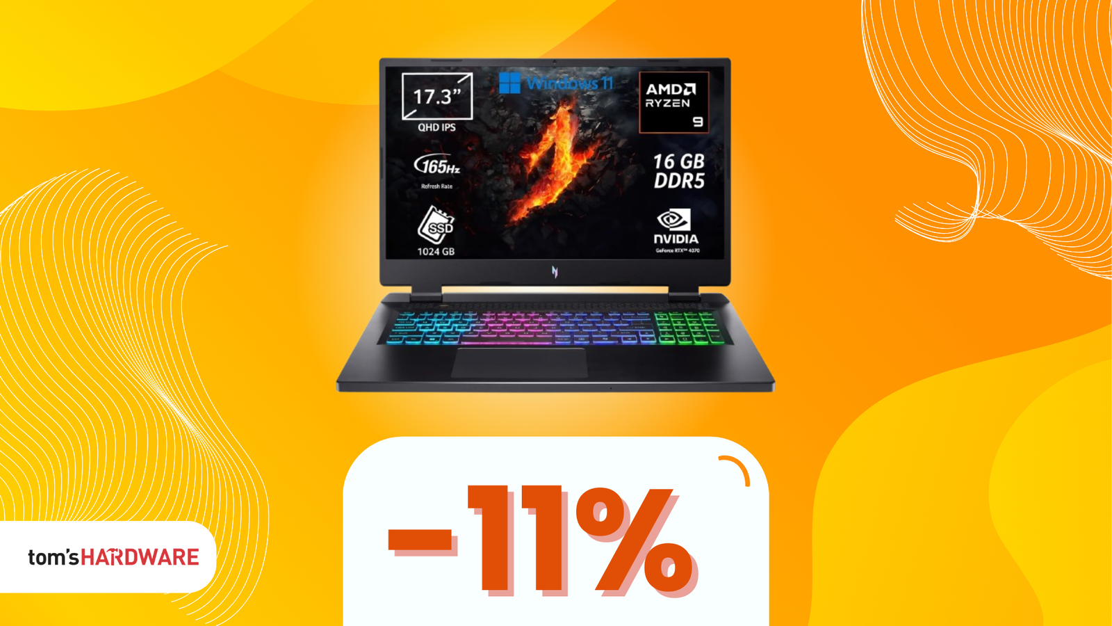 Immagine di Prestazioni al TOP con questo notebook gaming con RTX 4070, oggi in SCONTO!